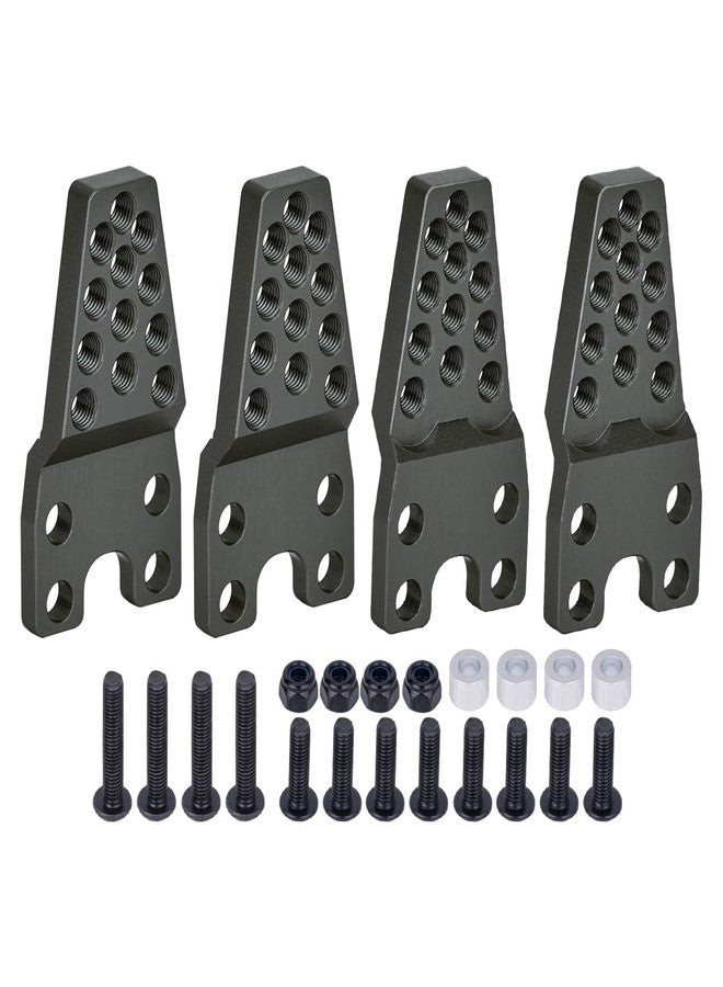 حامل ممتص صدمات معدني أسود قابل للتعديل لسيارات التحكم عن بعد TRX4 Axial SCX10 و SCX10 II 90046 D90 D110 - Image 1